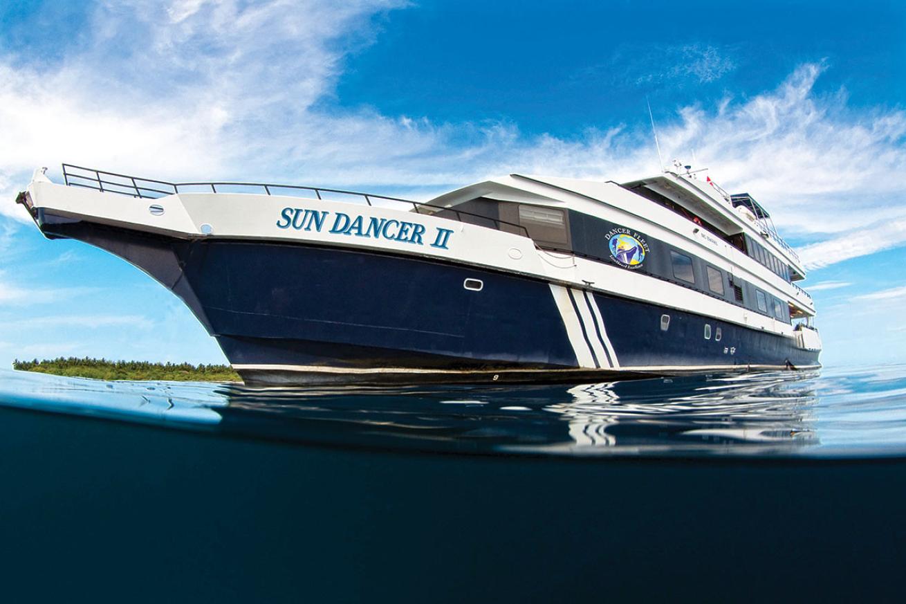 View of Belize Sun Dancer II Liveaboard