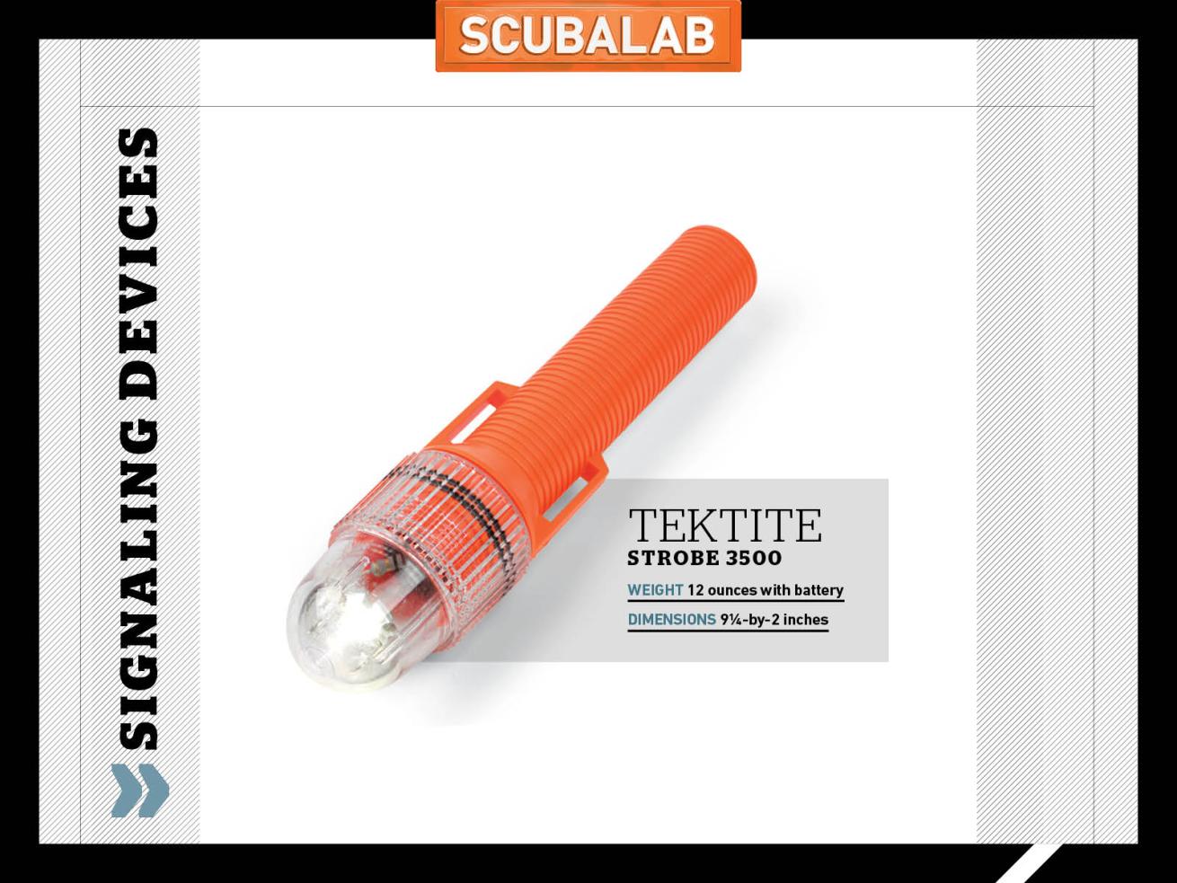 ScubaLab emergency signaling dive gear Tektite 3500 strobe light
