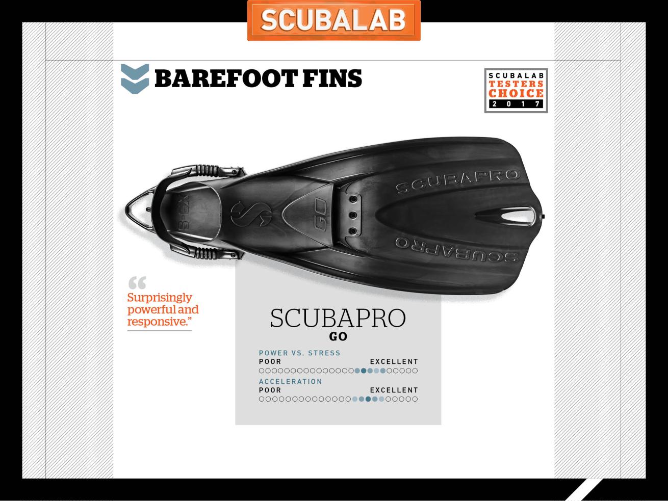 Scubapro Go Scuba Diving Fin ScubaLab Review Test