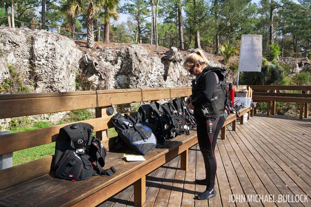 Scuba Diving BCs ScubaLab Test Blue Grotto Florida