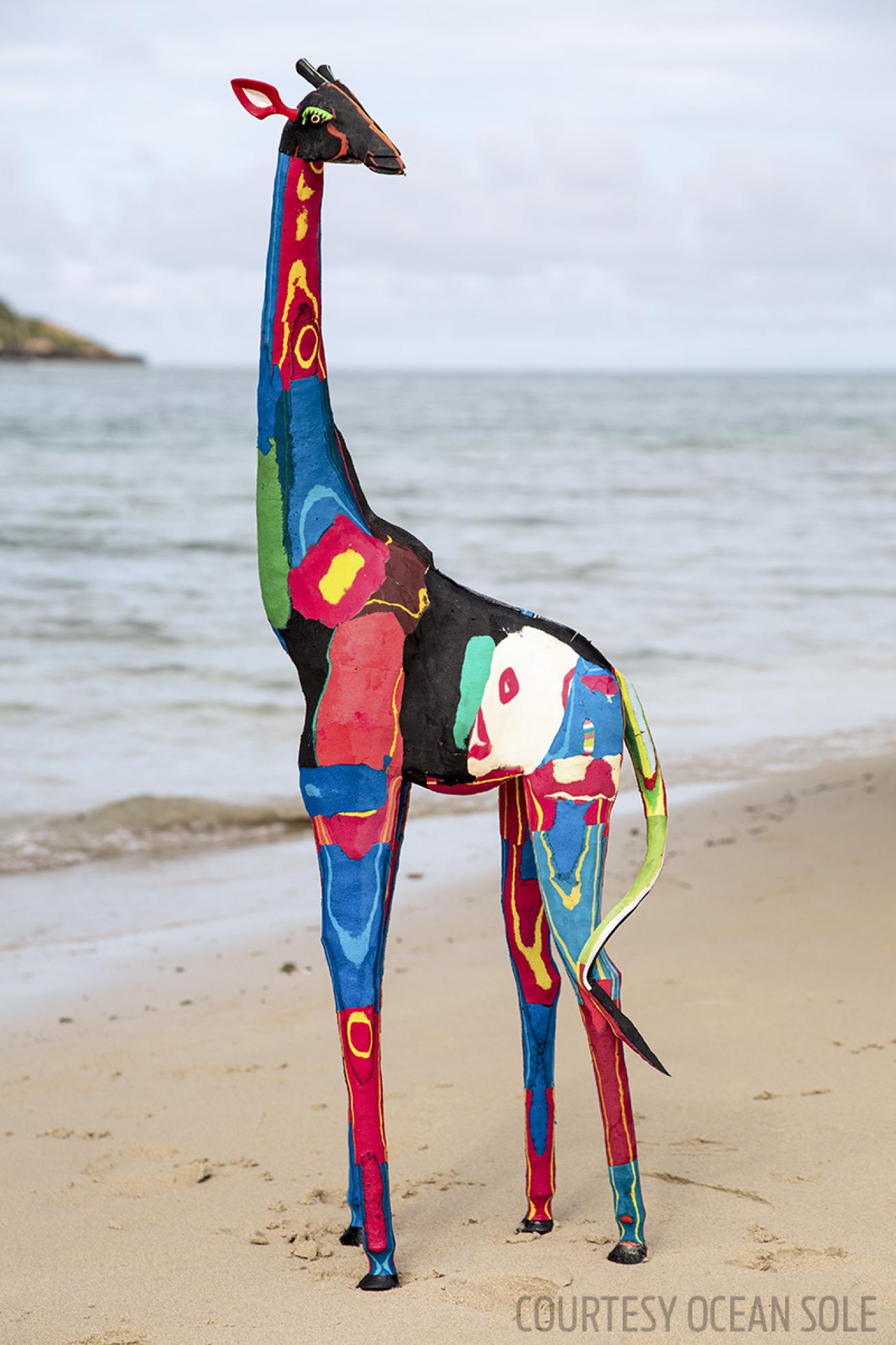 ocean sole flip-flop art