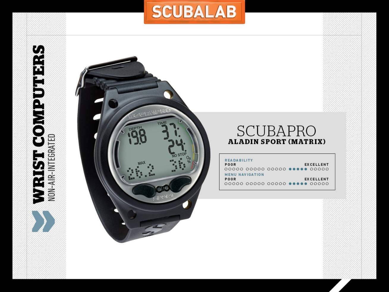 Scubapro Aladin Sport (Matrix) dive computer ScubaLab review