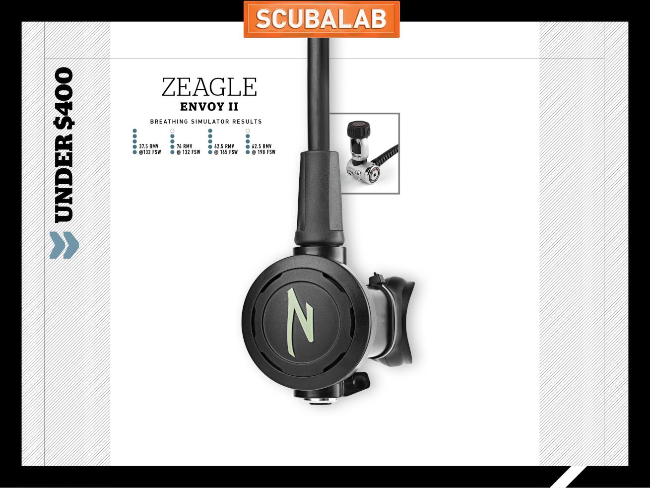 Zeagle Envoy II scuba diving regulator ScubaLab review