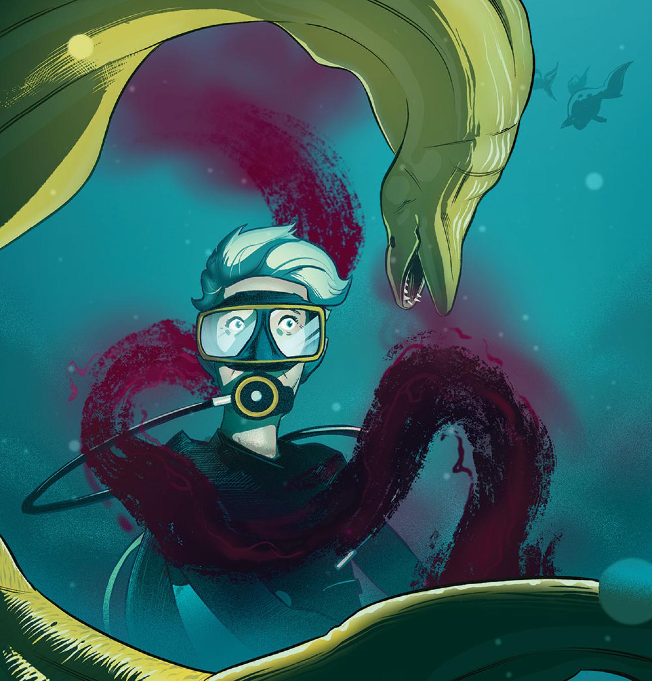 moray eel bite