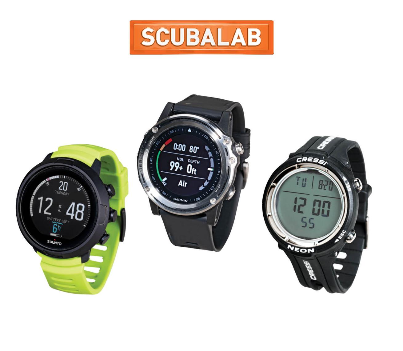 ScubaLab reviews scuba diving computers