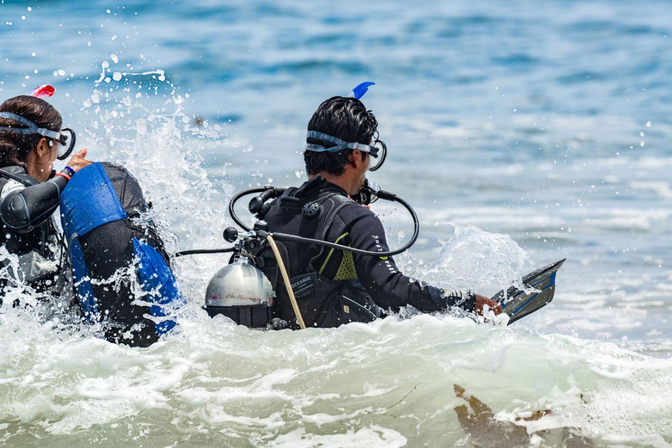 Shore Diving Entry Tips
