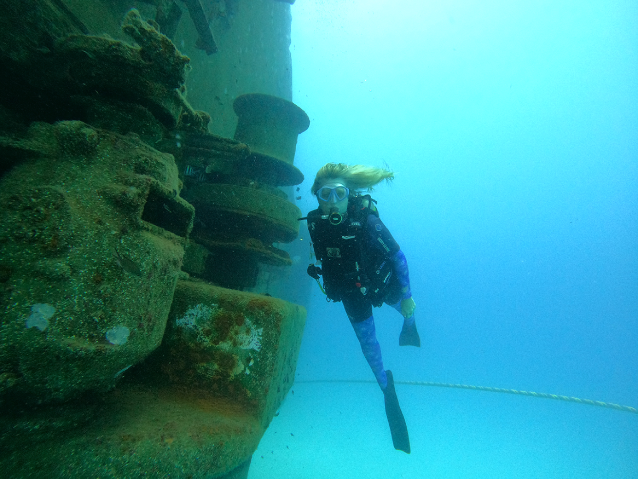 Diver with Whitconcrete
