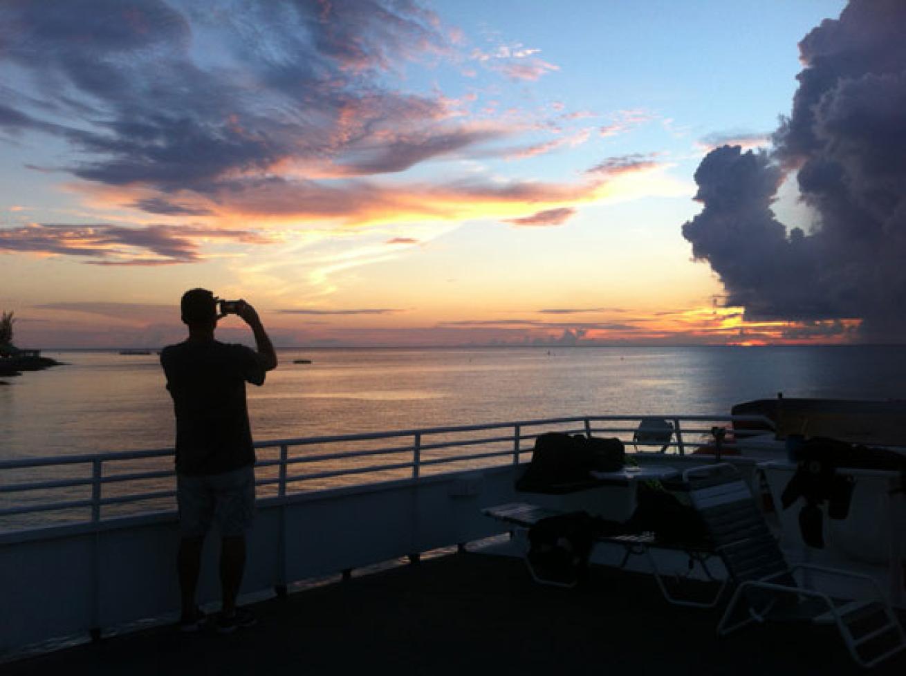 sunset in Grand Cayman 