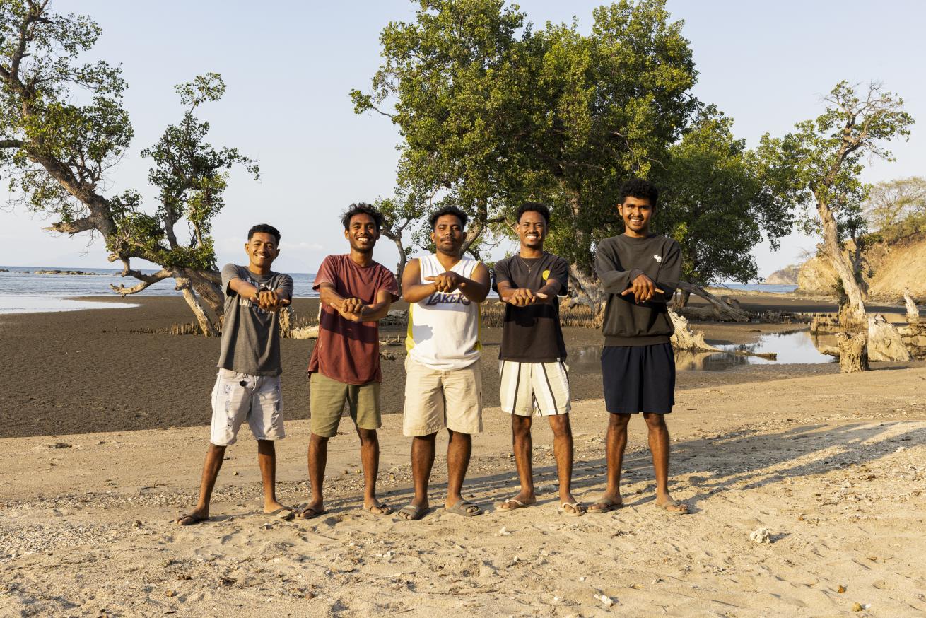 Lenuk Tasi, the turtle conservation students in Timor-Leste