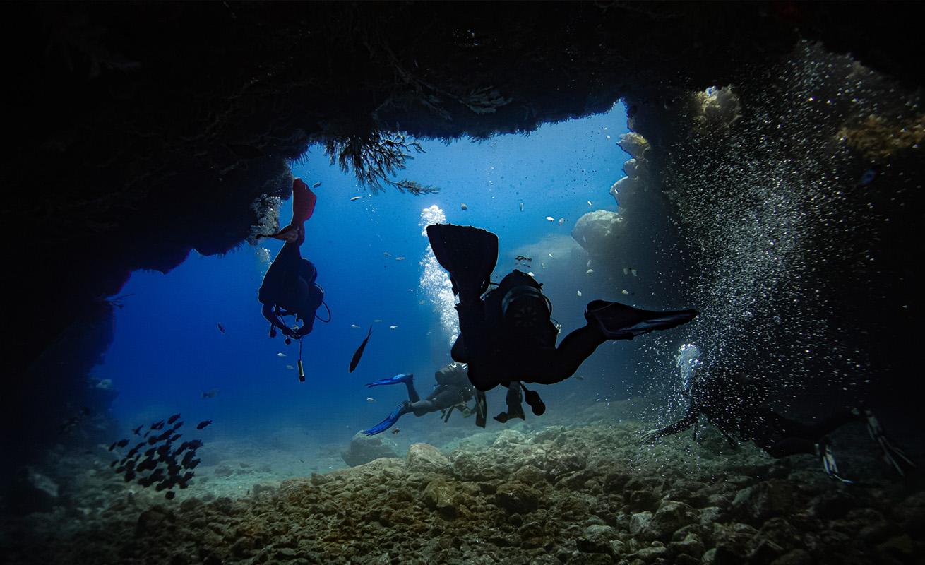cavern diving saint helena