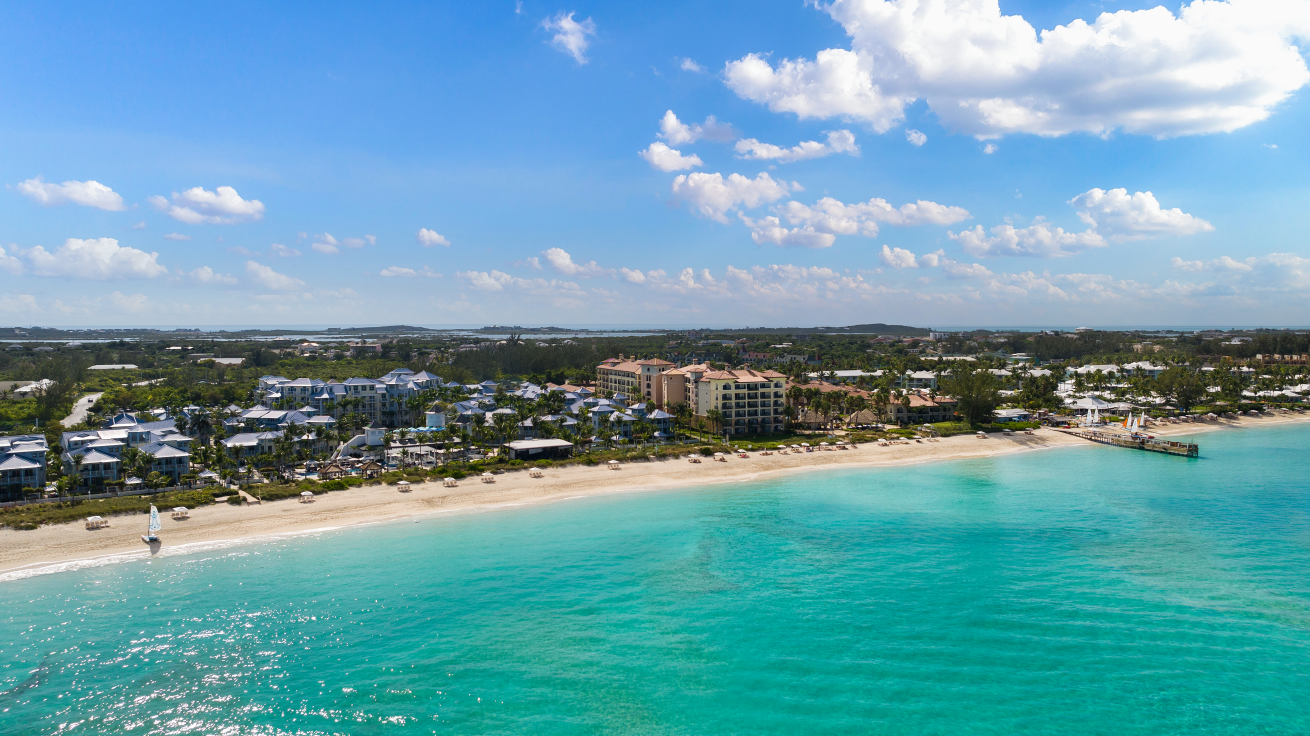 Aerial of Beaches Turks & Caicos