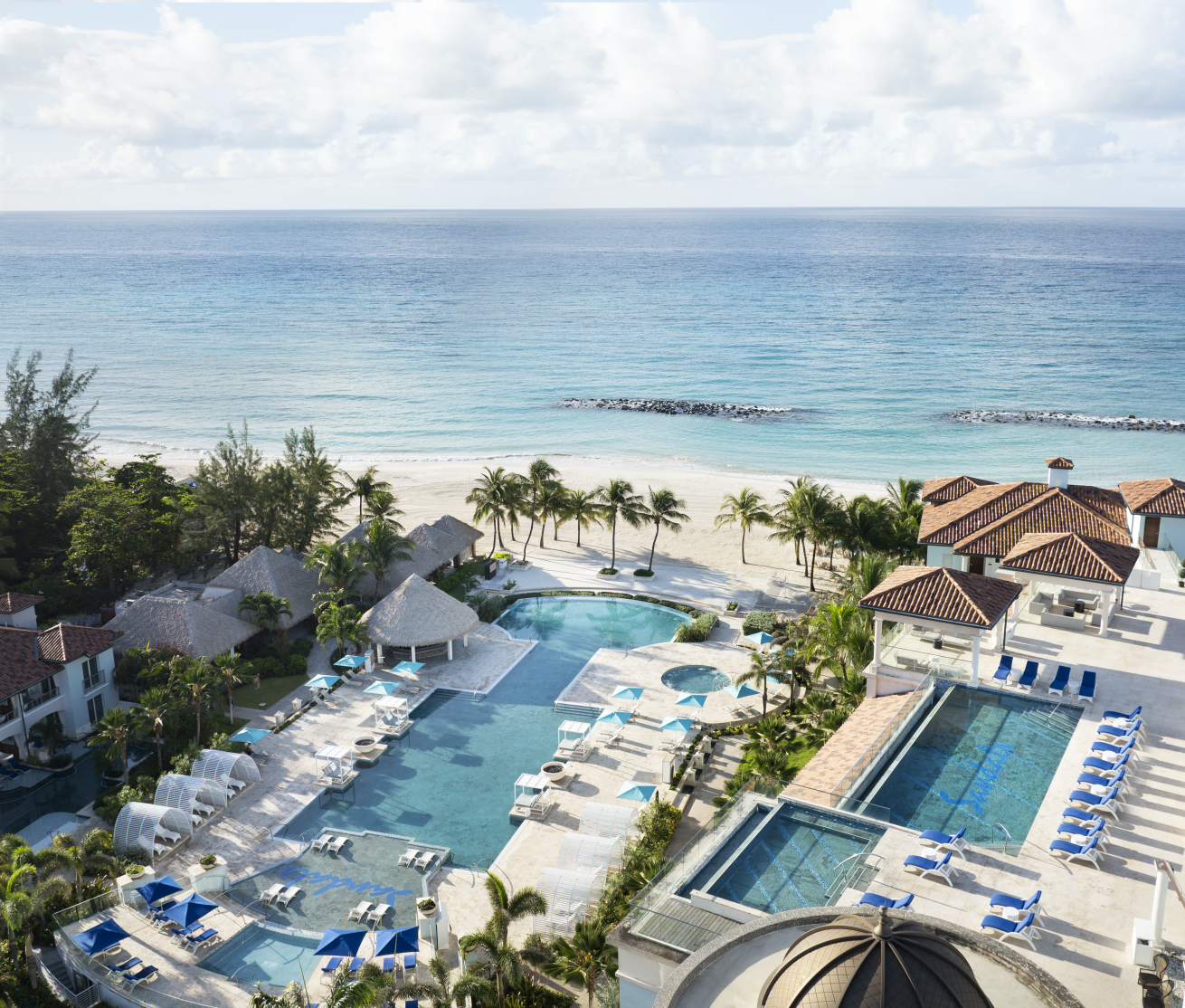 Aerial of Sandals Barbados