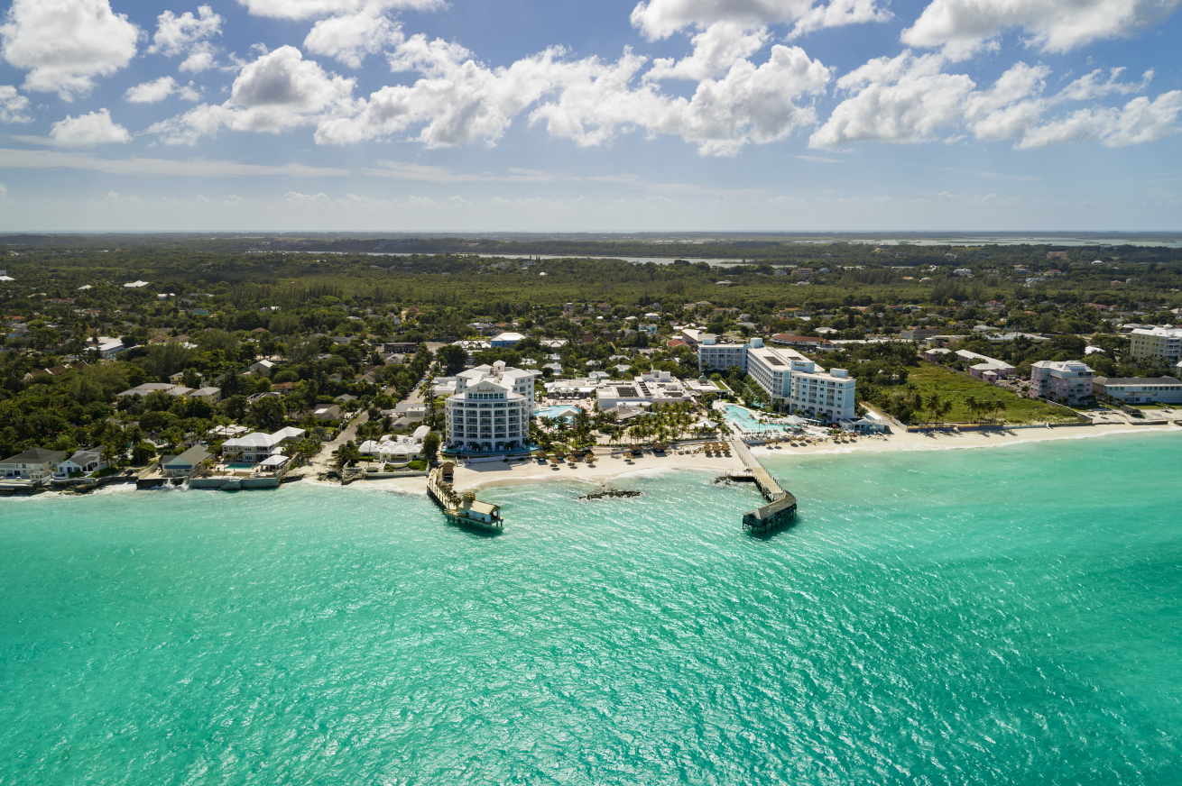 Aerial of Sandals Royal Bahamian