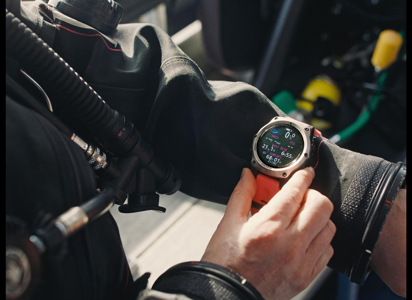 Shearwater’s Teric model offers technical capabilities in a compact, easy-to-use watch-style dive computer.