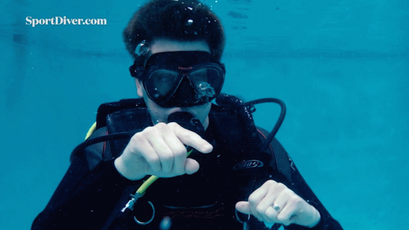 scuba diving hand signals