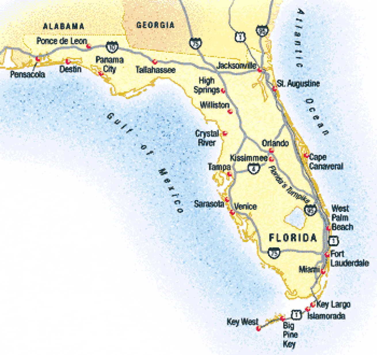 Map of Florida