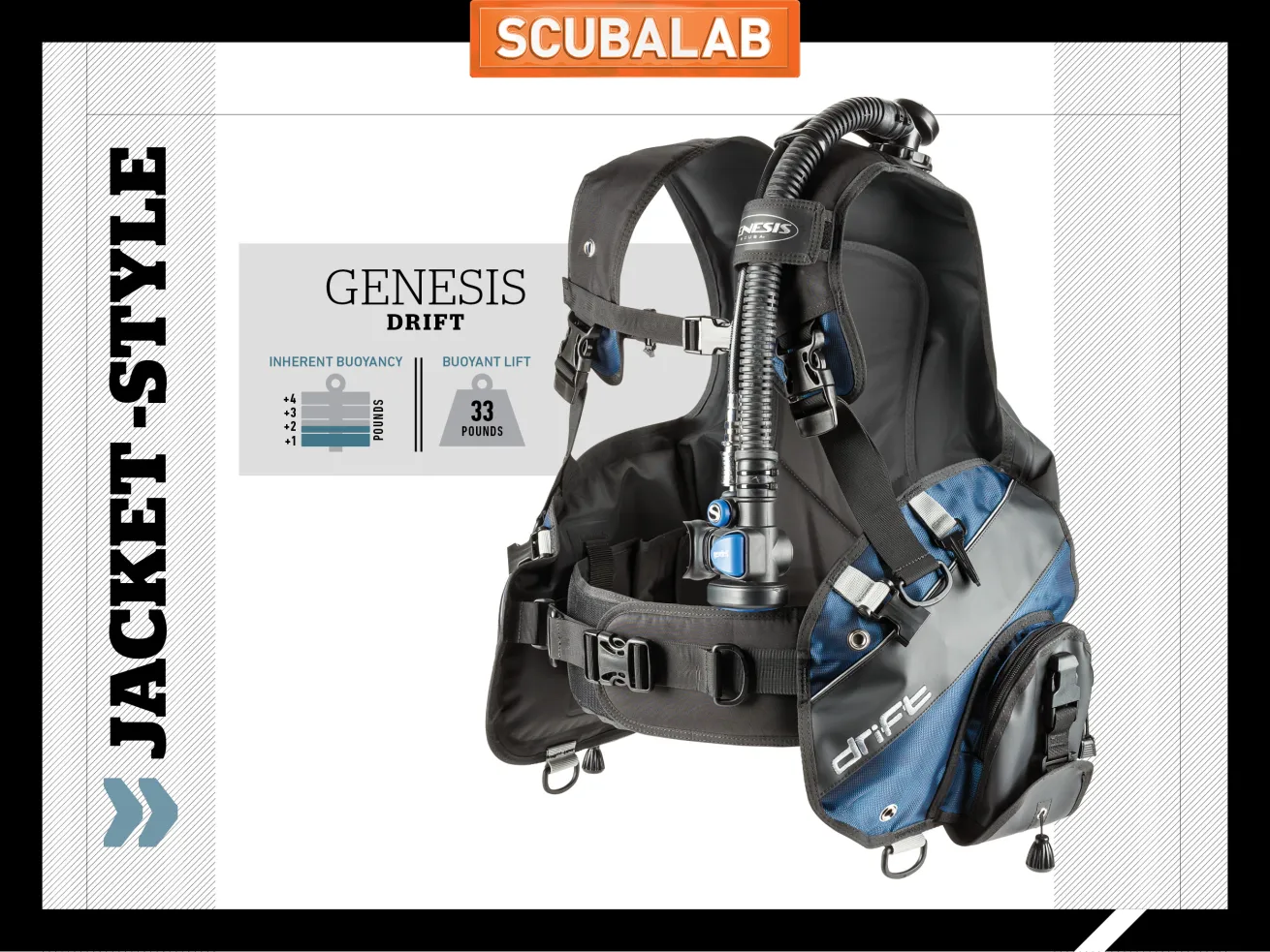 Scuba Diving jacket bc review Genesis Drift