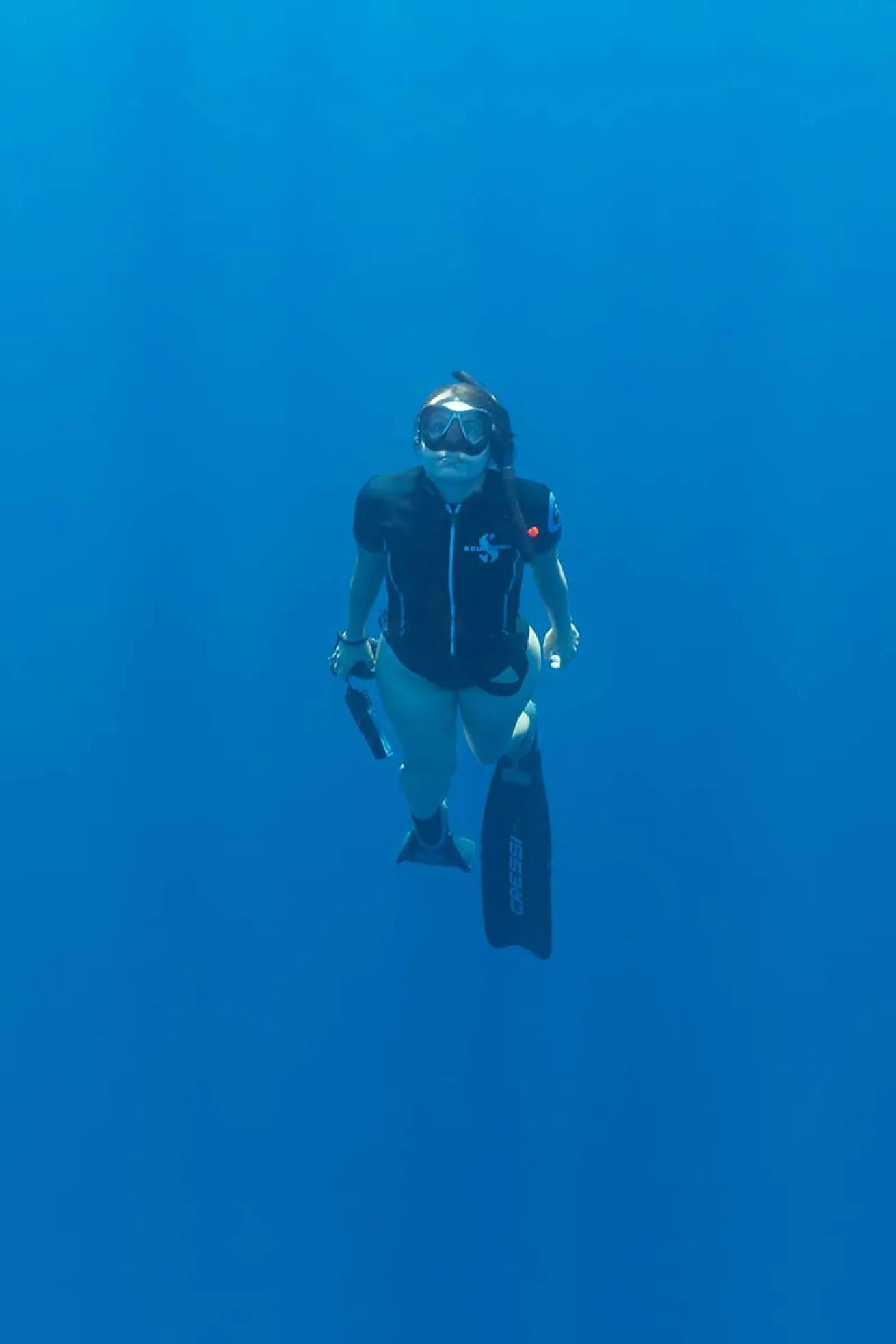 Freediver rising