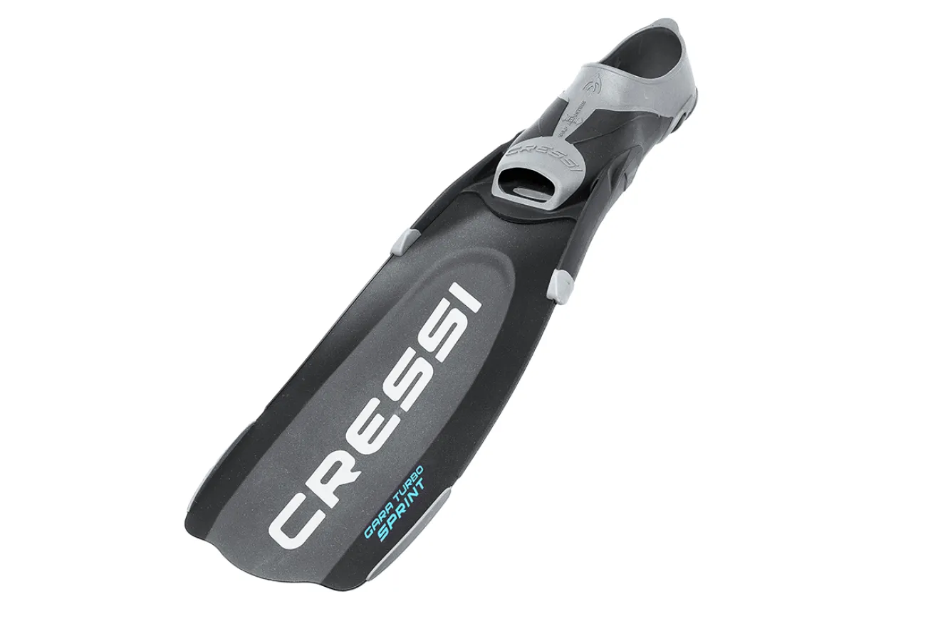 Cressi Gara Modular Sprint Turbo Freedive Fin angled view