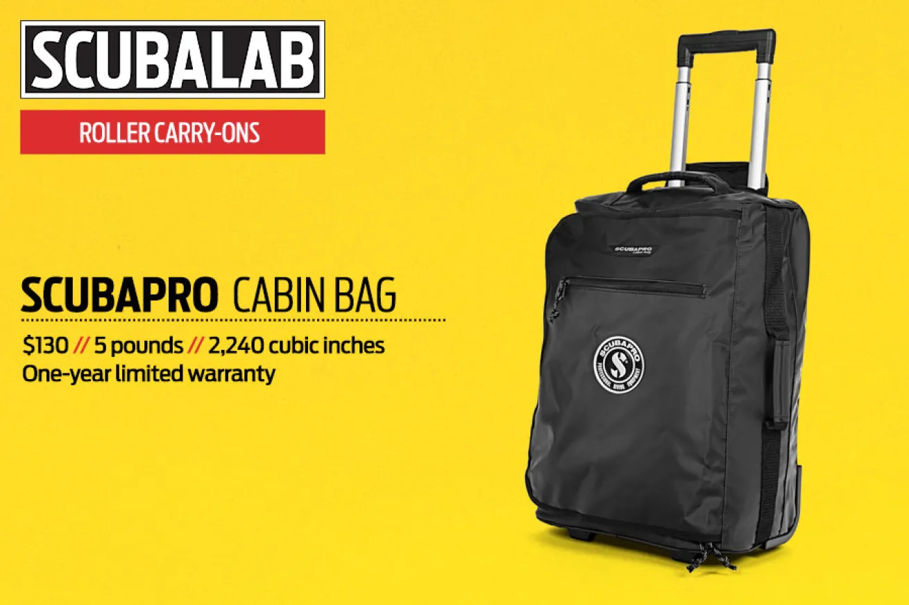 scuba diving gear and travel bags