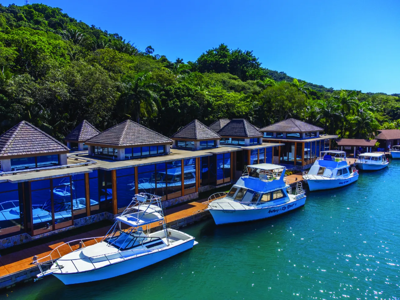 Anthony’s Key operates 13 dive boats and a snorkel boat from an 11-acre private island off Roatán.