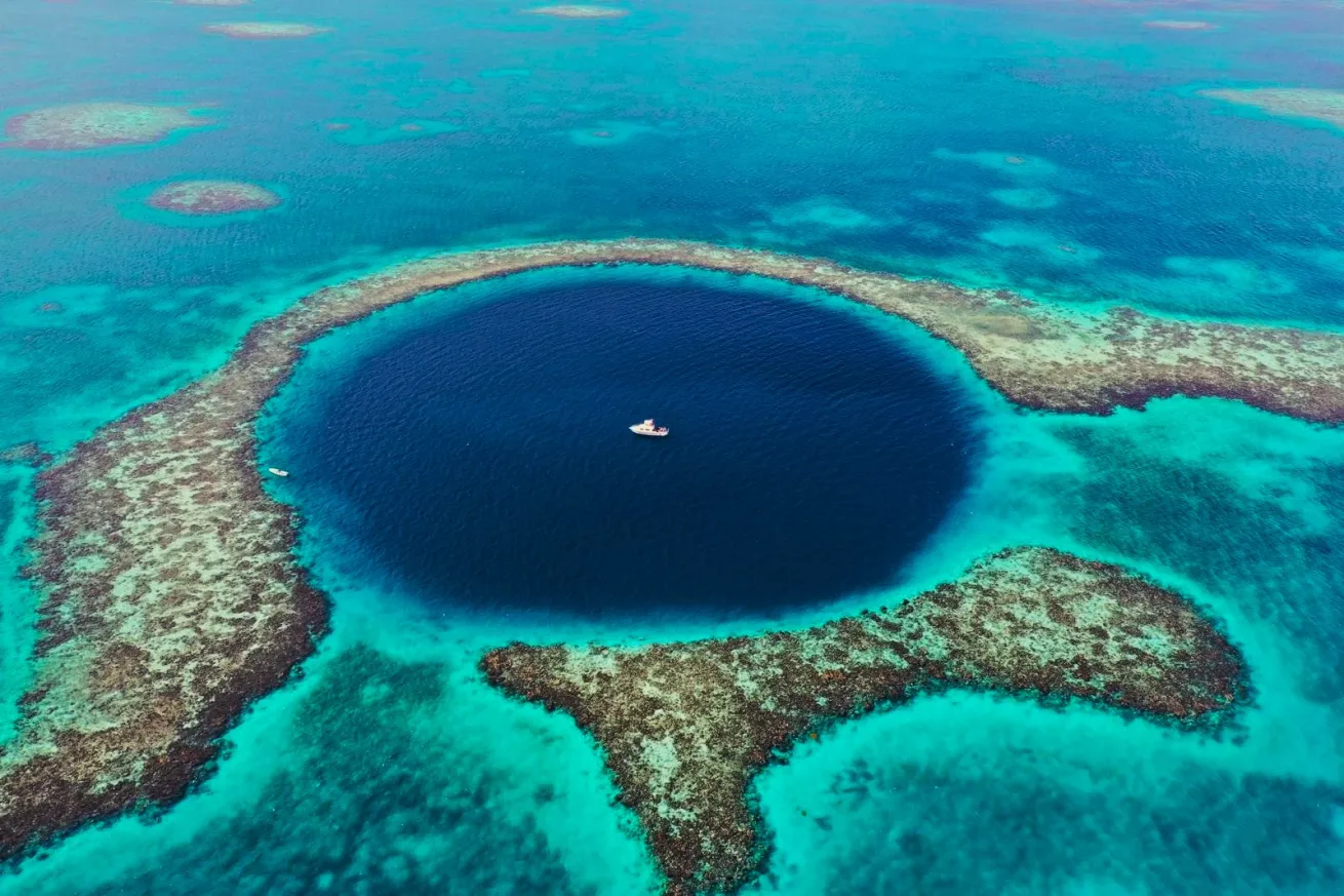 Ramon’s Village Divers’ fleet of boats takes guests to iconic Belize sites such as the Blue Hole.