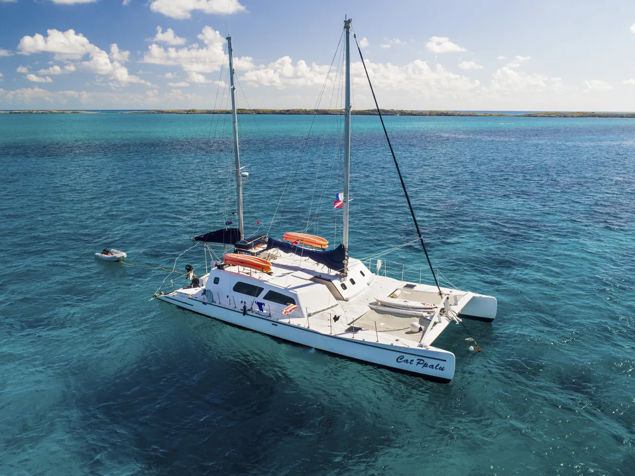 *Cat Ppalu* is a catamaran-style liveaboard with room for 12 passengers.