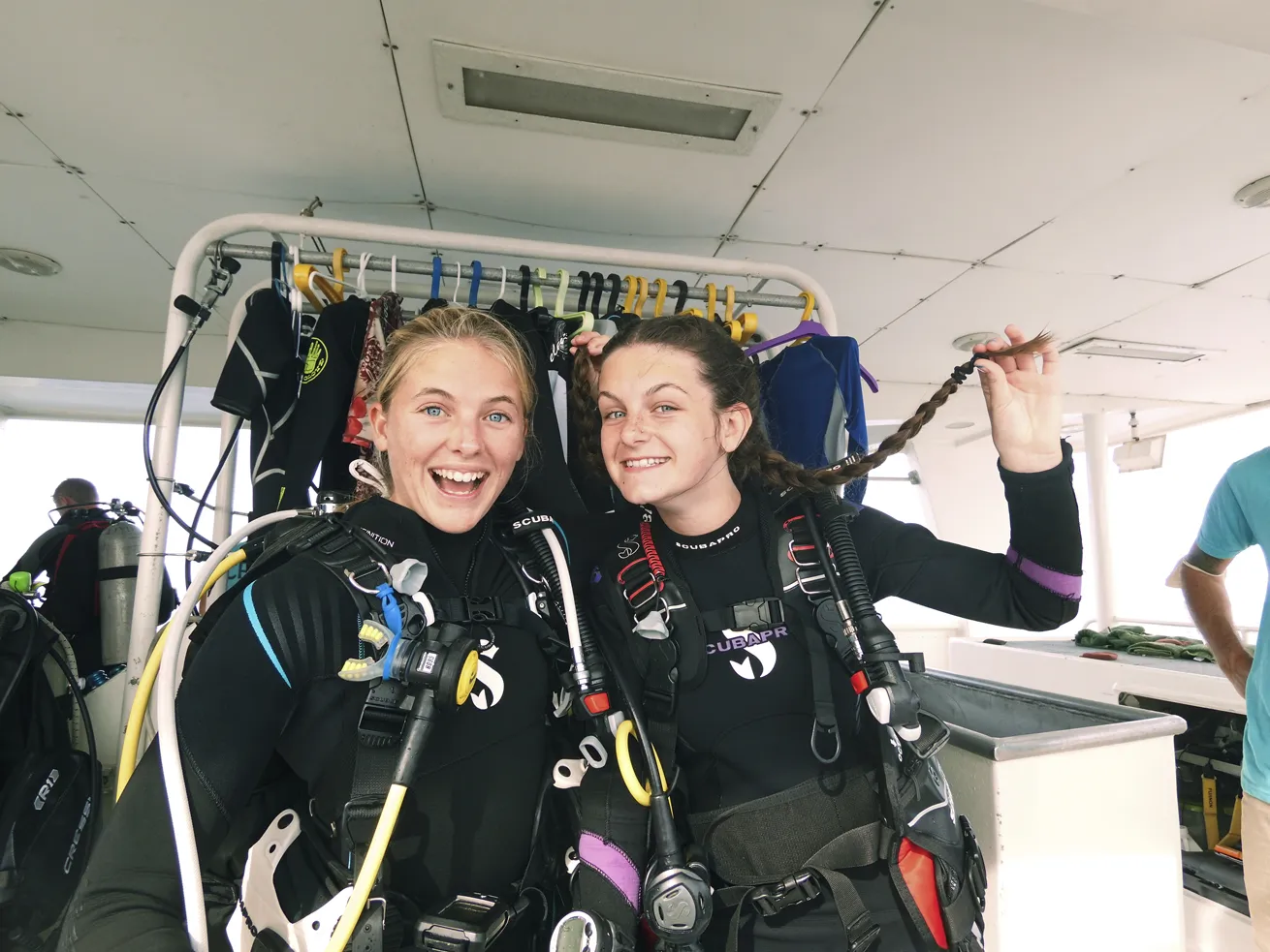 The PADI Junior Rescue Diver and Junior Divemaster courses instill confidence in younger divers.