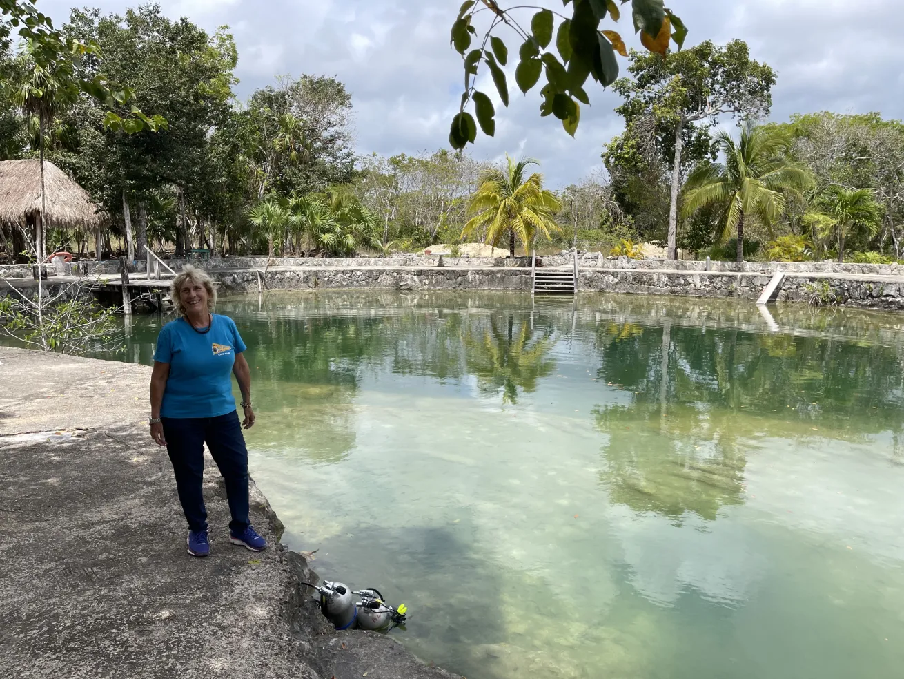 Never been in the cenotes? Don't worry! Alessandra Figari and Peter Broger work with new divers and swimmers, and clients of all ages. 