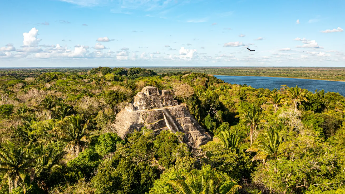 Make time for Belize’s land adventures, explore Maya ruins, zip-line through rainforests, or float through the Nohoch Che’en caves.