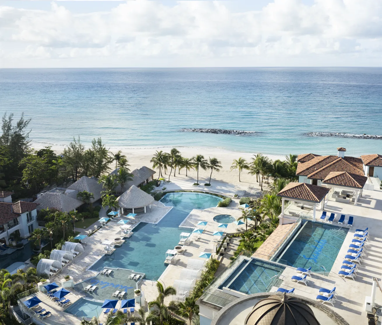 Aerial of Sandals Barbados