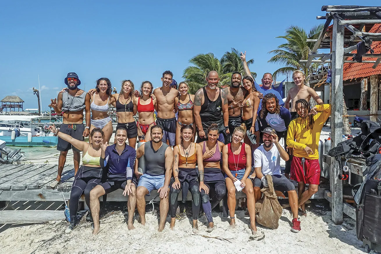 It’s eager volunteers like these divers who help keep Isla Mujeres so pristine.