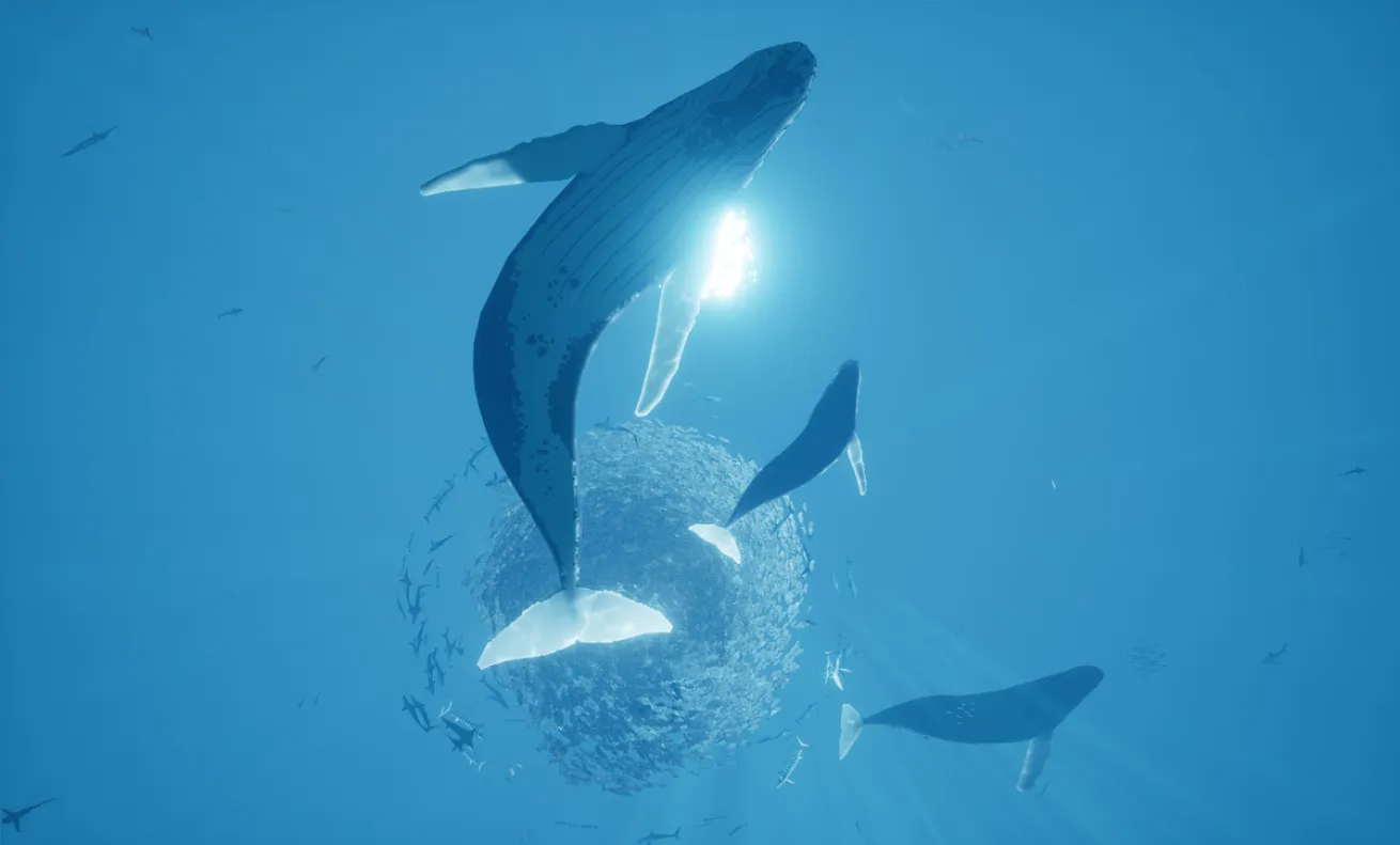 whale blue abzu ps4 steam video game