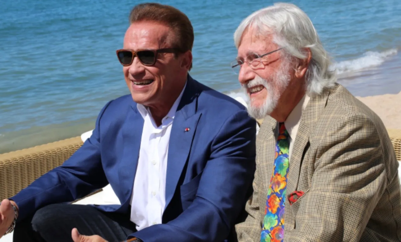 Arnold Schwarzenegger with Jean-Michel Cousteau