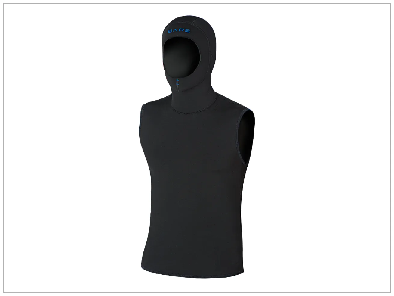 scuba diving BARE Ultrawarmth 5 mm/3 mm Hooded Vest