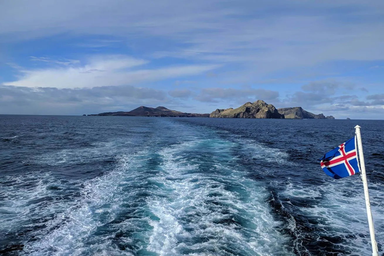 Water off the coast of Iceland.