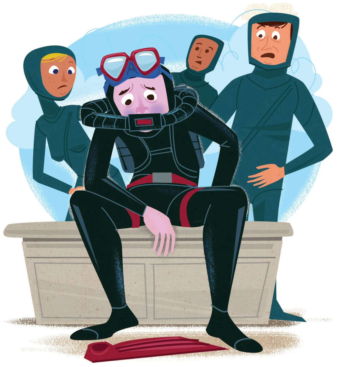 Rebreather diver skips safety check and passes out