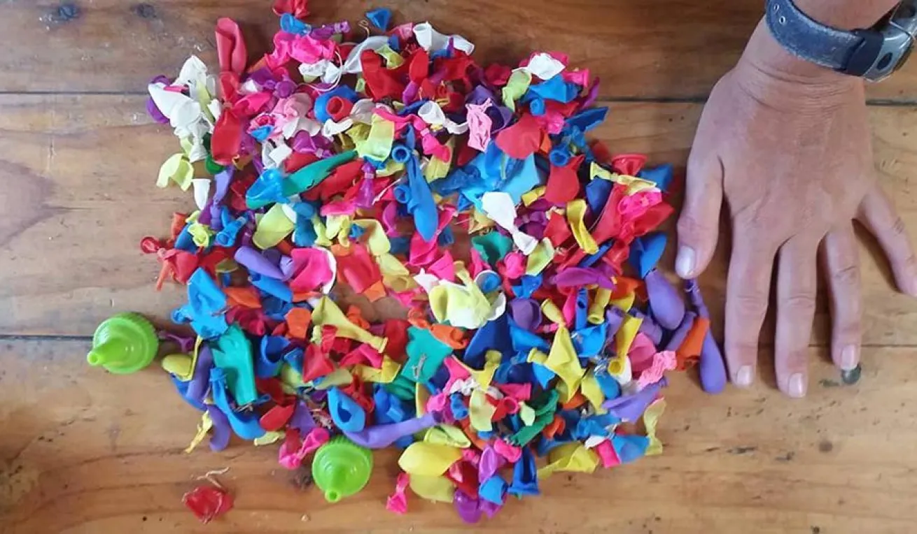 Project AWARE boycott balloons