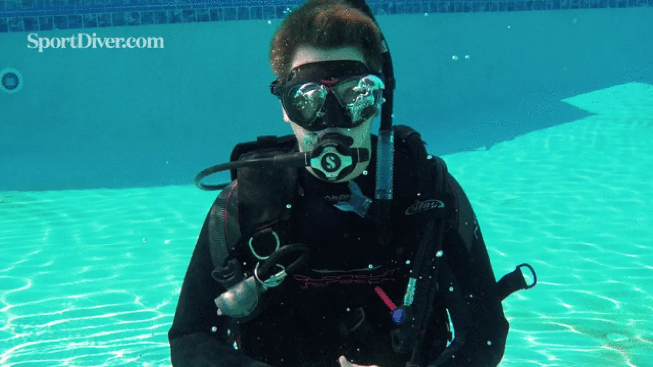 scuba hand signals panic