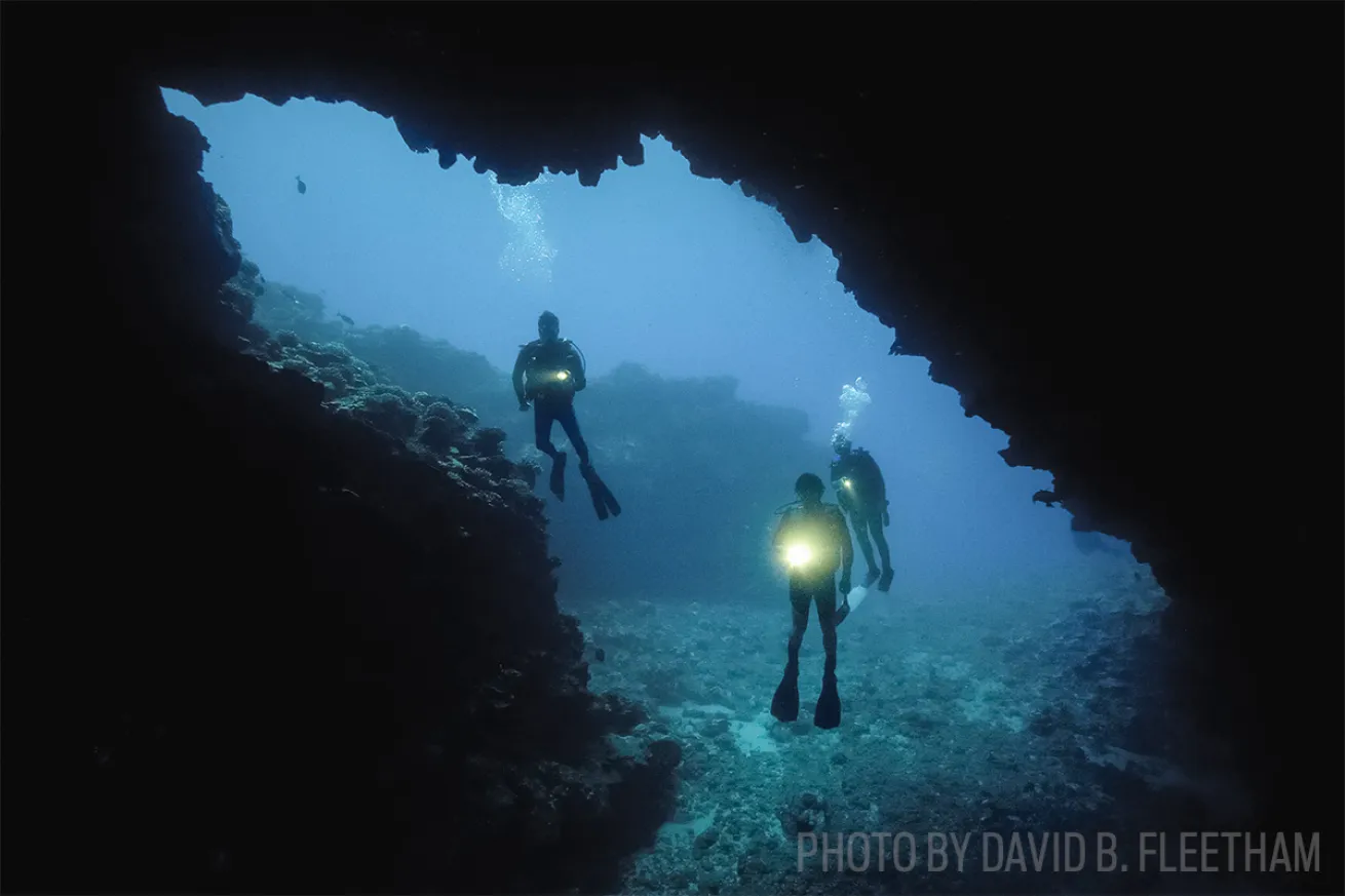 first cathedral hawaii scuba diving