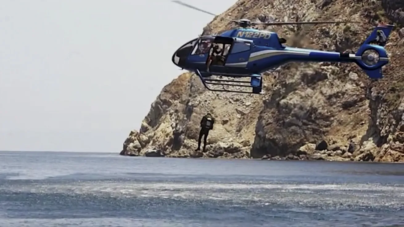 helicopter scuba diving