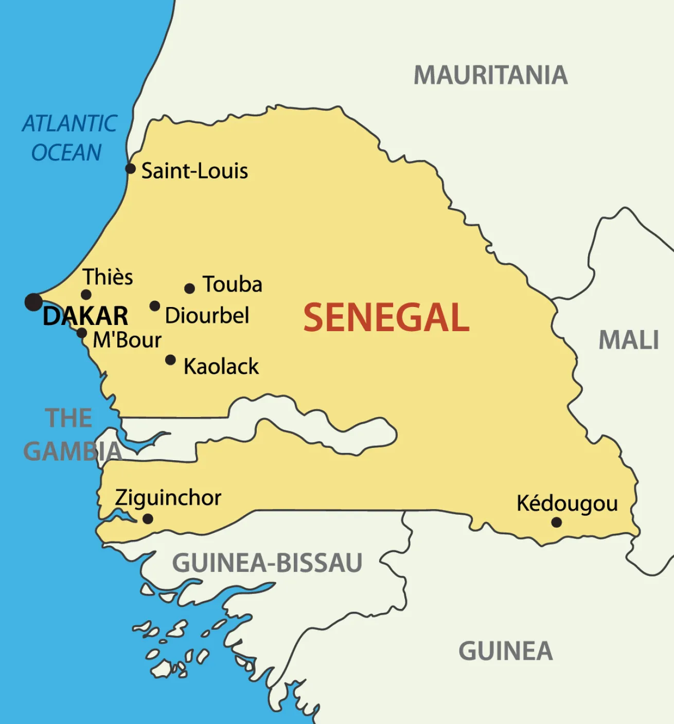 Senegal map