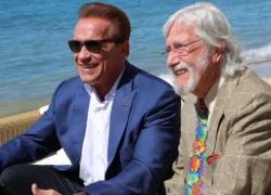 Arnold Schwarzenegger with Jean-Michel Cousteau