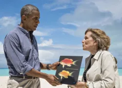 Sylvia Earl and President Obama