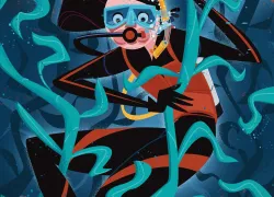 Scuba diving training kelp lessons