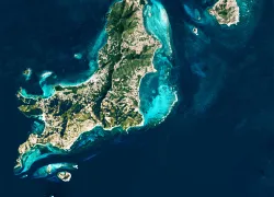 Satellite imagery of coral reefs