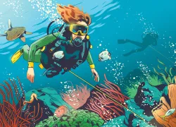 scuba diving heavy current drift